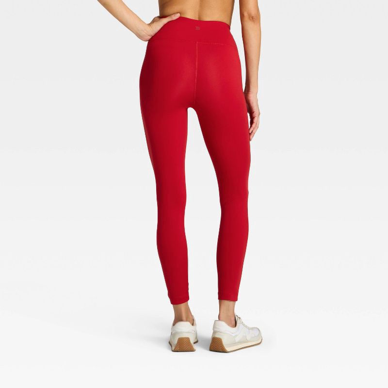 slide 2 of 5, Women's Dynamic Flex High-Rise 7/8 Leggings - All In Motion™ Red XXL, 1 ct