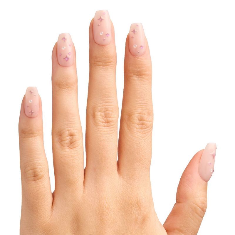 slide 3 of 5, Olive & June Press-On Fake Nails - Maximalist - Strawberry Gradient - 42ct, 42 ct