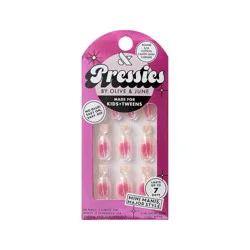 Olive & June Kids' Press-On - S/M - Cotton Candy Aura Chrome - 28ct