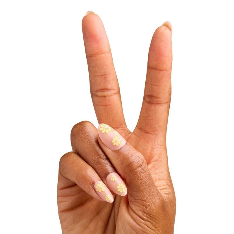 slide 4 of 5, Olive & June Press-On Fake Nails - Updated Flower Shower - 42ct, 42 ct