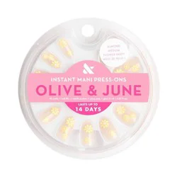 Olive & June Press-On Fake Nails - Updated Flower Shower - 42ct