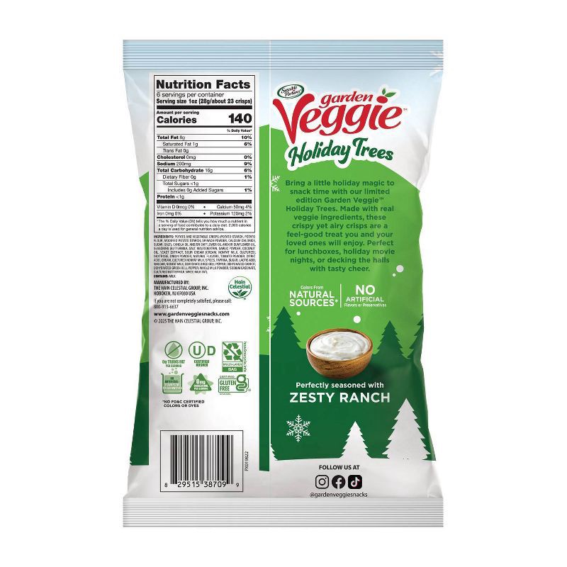 slide 2 of 4, Sensible Portions Garden Veggie Holiday Trees Zesty Ranch Chips - 6oz, 6 oz