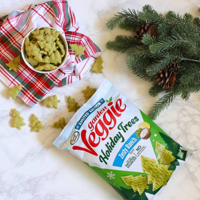 slide 4 of 4, Sensible Portions Garden Veggie Holiday Trees Zesty Ranch Chips - 6oz, 6 oz