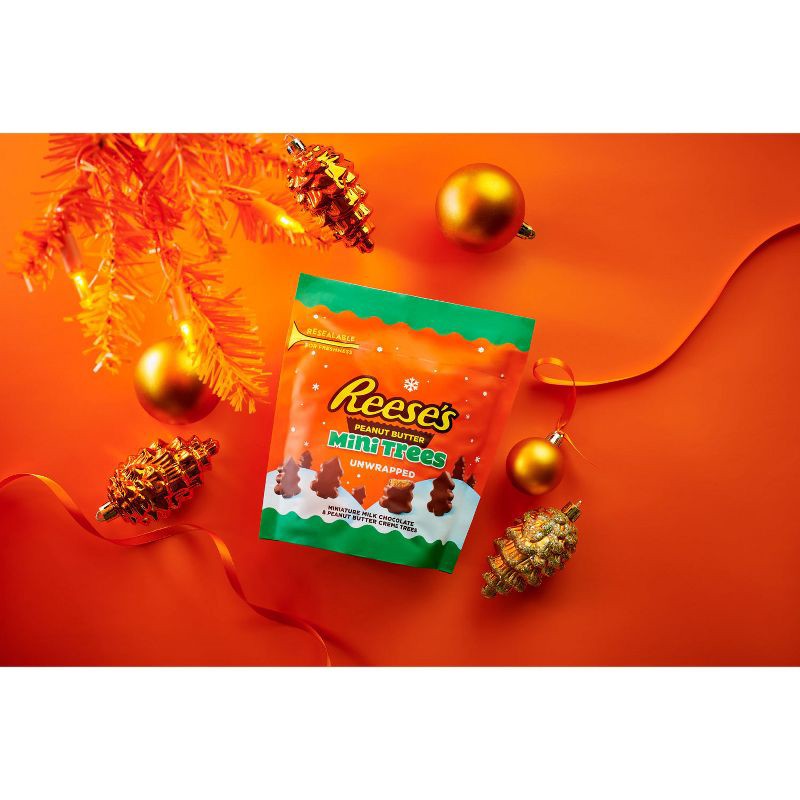 slide 6 of 7, Reese's Tiny Christmas Trees Stand Up Chocolate Pouch - 7.6oz, 7.6 oz
