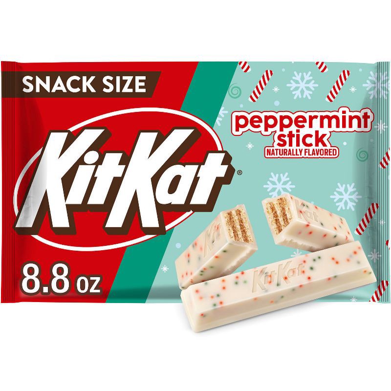 slide 1 of 6, Kit Kat Peppermint Stick Snack Size Christmas Candy - 8.8oz, 8.8 oz
