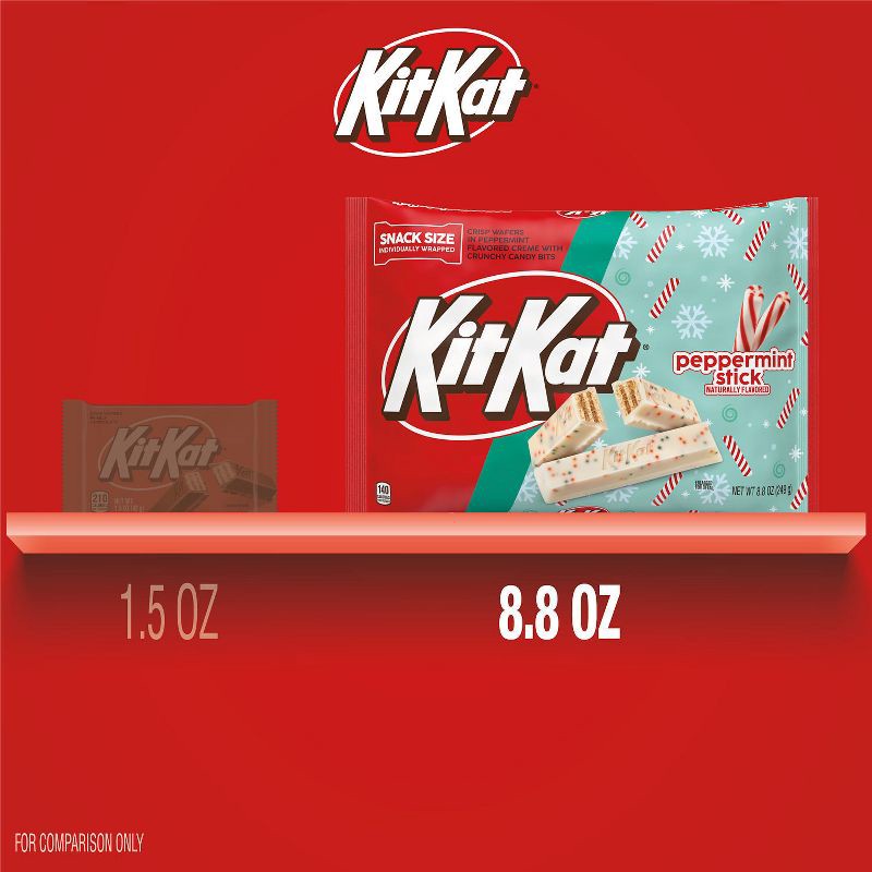 slide 6 of 6, Kit Kat Peppermint Stick Snack Size Christmas Candy - 8.8oz, 8.8 oz