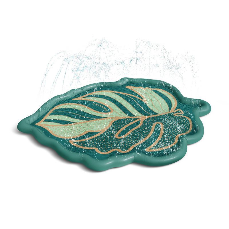 slide 1 of 3, MINNIDIP Splash Pad Play Sprinkler - Oasis Palm Leaf '26 Resort Collection, 1 ct