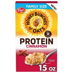 Honey Bunches of Oats Protein Cinnamon Breakfast Cereal - 15oz