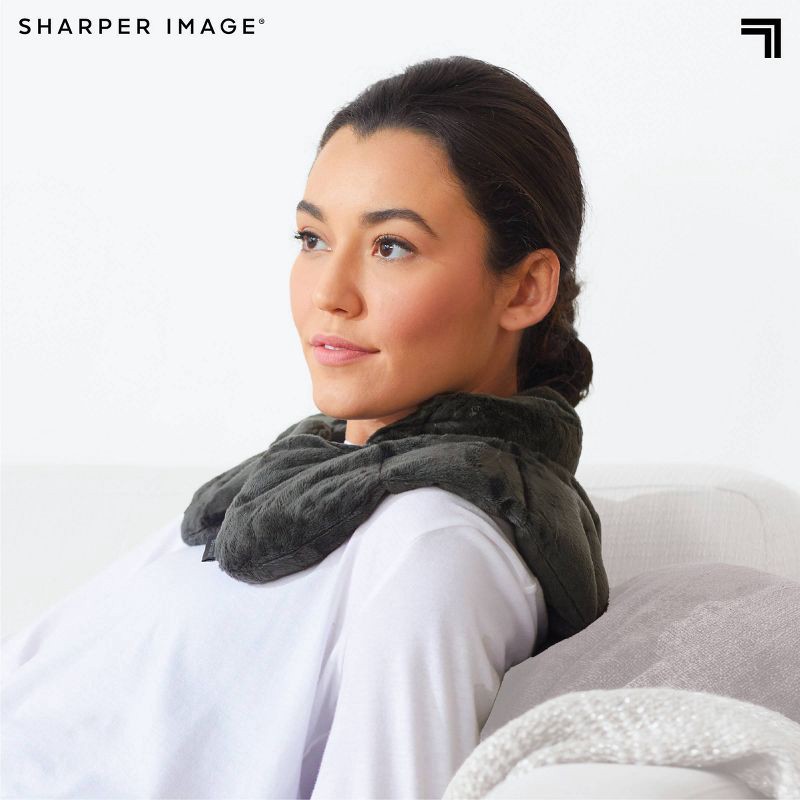 slide 5 of 8, Sharper Image Heated Neck and Shoulder Wrap, 1 ct