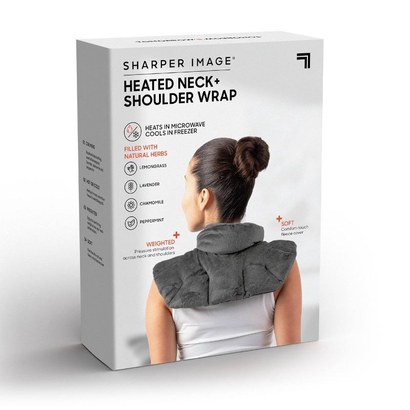 slide 8 of 8, Sharper Image Heated Neck and Shoulder Wrap, 1 ct