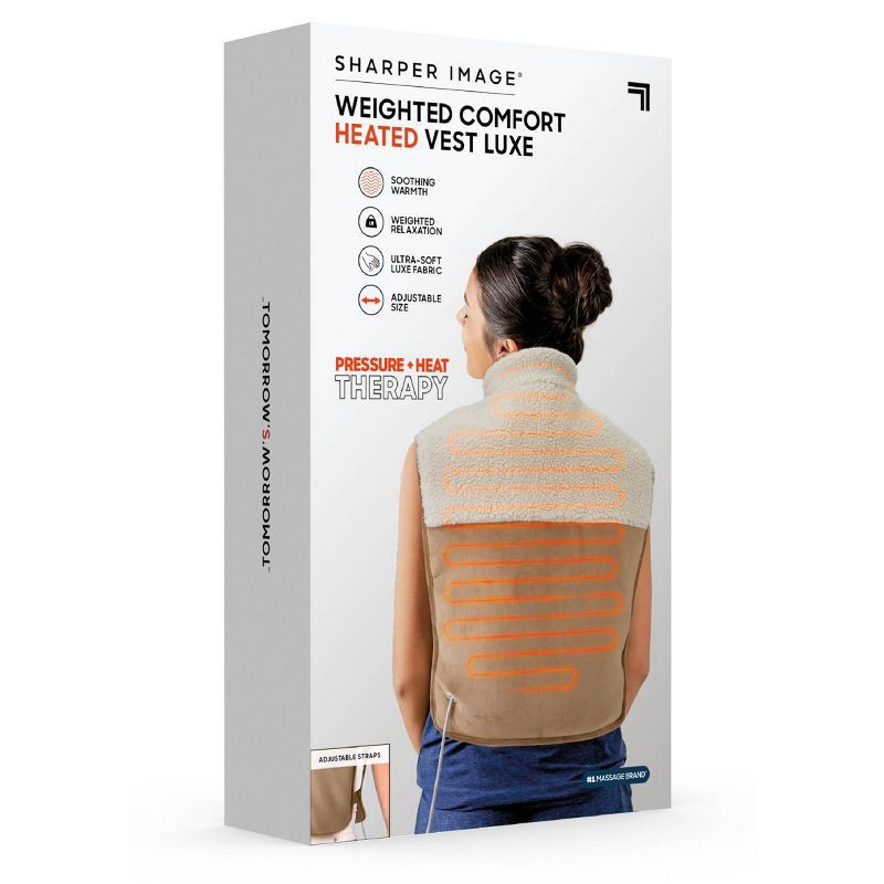 slide 7 of 7, Sharper Image Pain Relief Weighted Comfort Heated Vest Luxe, 1 ct