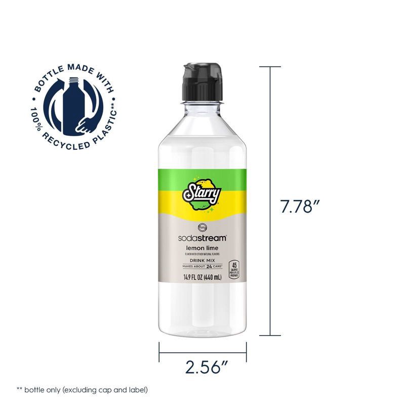 slide 5 of 9, SodaStream Starry Lemon Lime Drink Mix, 1 ct