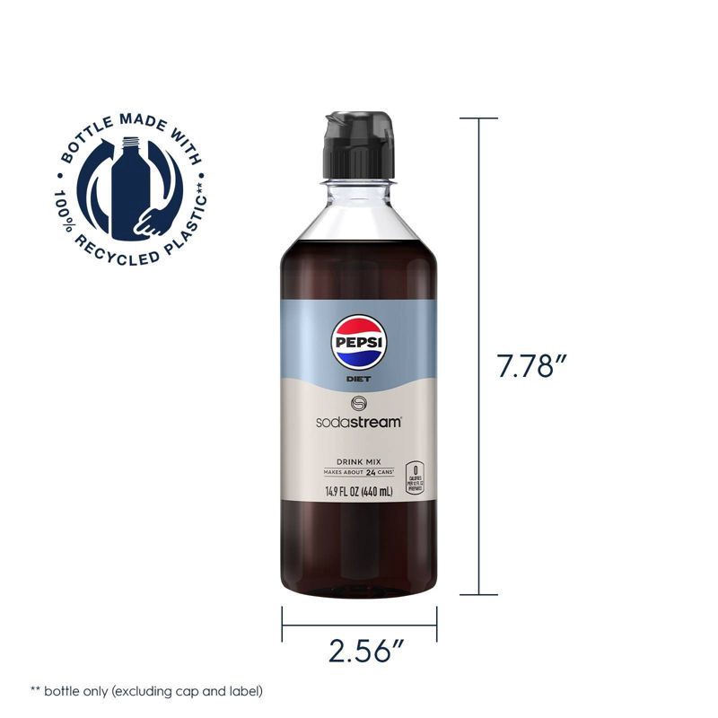 slide 5 of 9, SodaStream Diet Pepsi Drink Mix, 1 ct