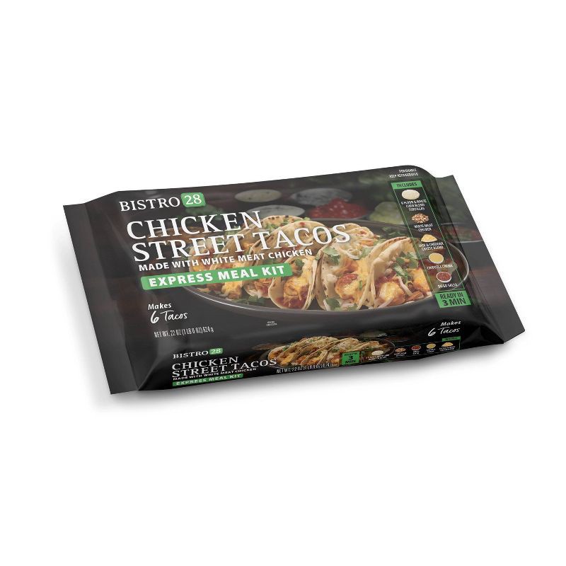 slide 2 of 8, Bistro 28 Chicken Steet Taco Express Meal - 22oz, 22 oz