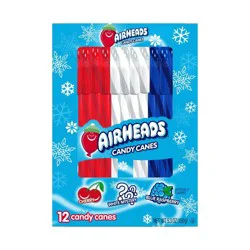 Airheads Christmas Candy Canes - 5.3oz/12ct