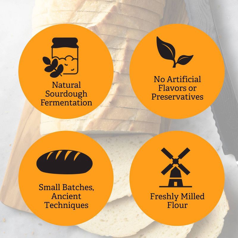 slide 5 of 5, Izzio Artisan Bakery Rustic Potato Sourdough Sliced Batard Bread - 24oz, 24 oz