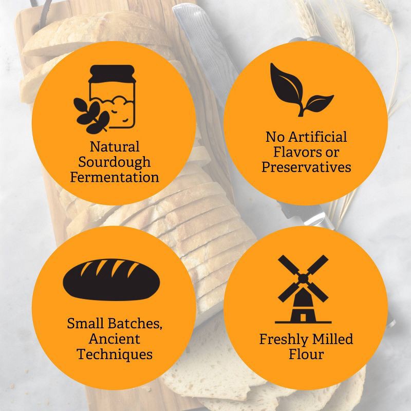 slide 5 of 5, Izzio Artisan Bakery San Francisco Style Sourdough Sliced Batard Bread - 24oz, 24 oz