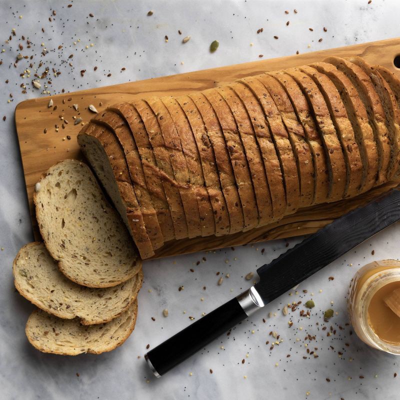 slide 3 of 5, Izzio Artisan Bakery Lucky 7 Multigrain Sourdough Sliced Batard Bread - 24oz, 24 oz