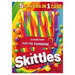Skittles Christmas Candy Canes - 5.3oz / 12ct