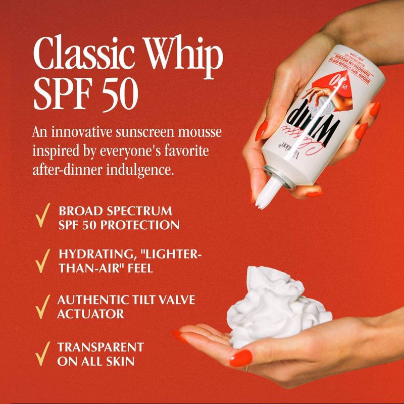 slide 4 of 9, Vacation Classic Whip Sunscreen - SPF 50 - 4oz, 50 ct; 4 oz