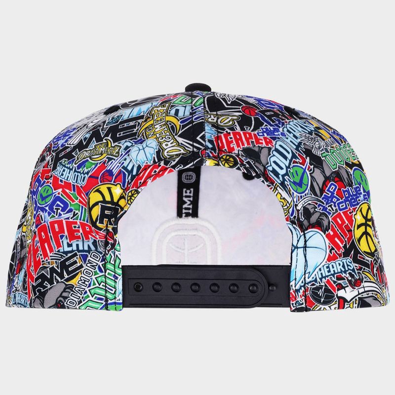 slide 3 of 10, Overtime Adult Flat Brim Snapback Baseball Hat - Printed Crown, 1 ct