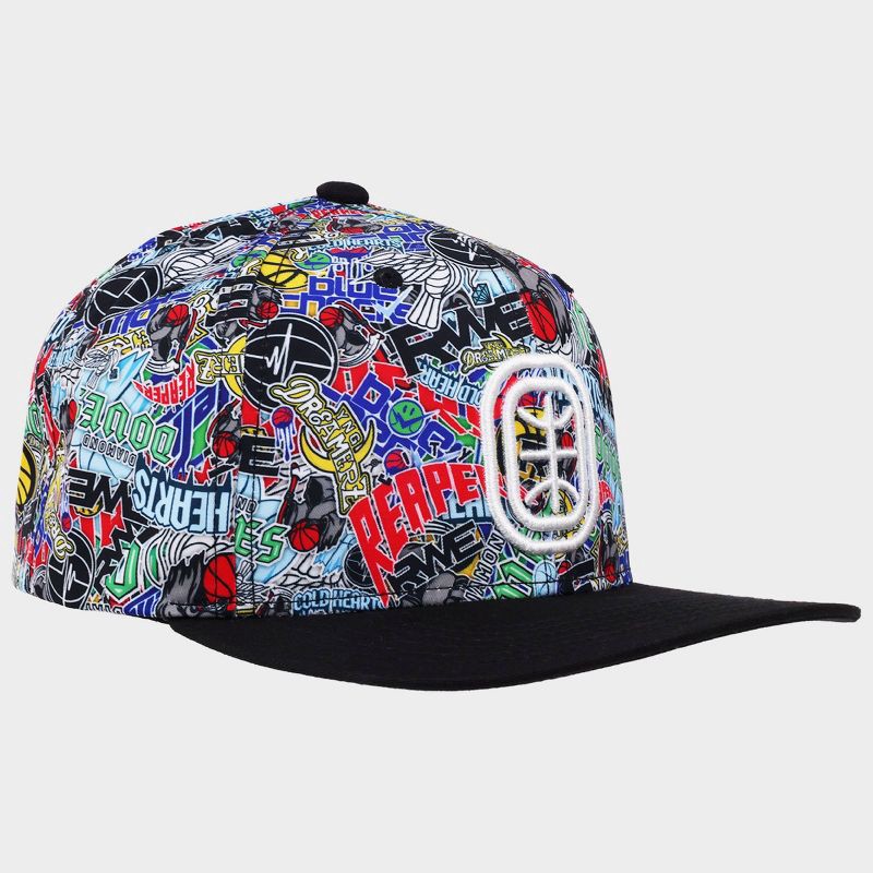 slide 4 of 10, Overtime Adult Flat Brim Snapback Baseball Hat - Printed Crown, 1 ct