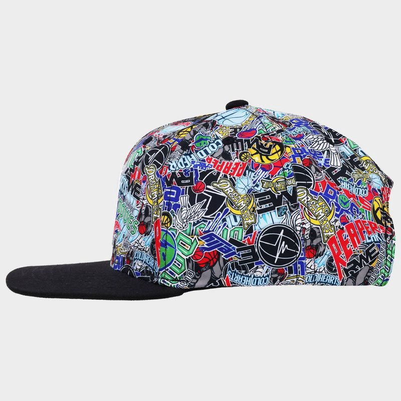 slide 5 of 10, Overtime Adult Flat Brim Snapback Baseball Hat - Printed Crown, 1 ct