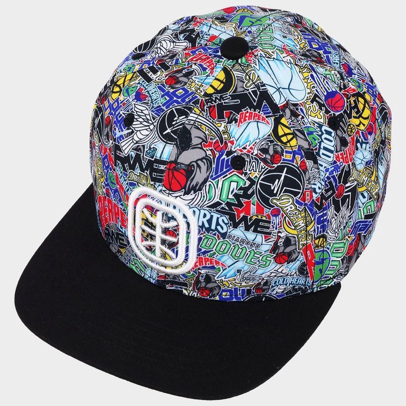 slide 7 of 10, Overtime Adult Flat Brim Snapback Baseball Hat - Printed Crown, 1 ct