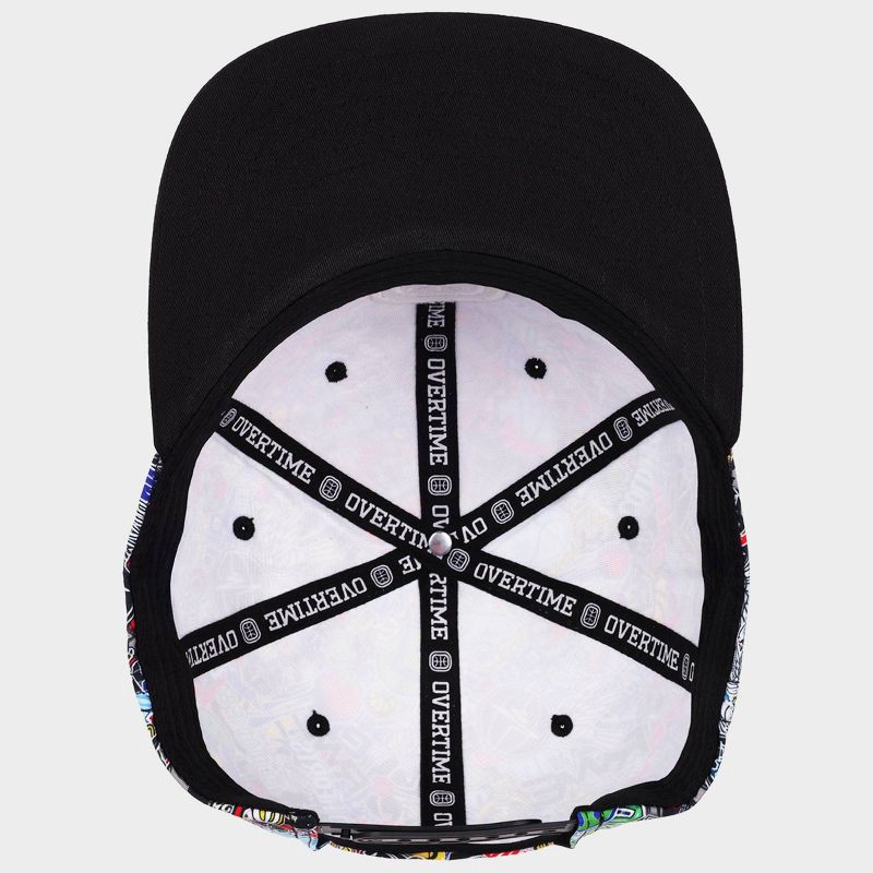 slide 8 of 10, Overtime Adult Flat Brim Snapback Baseball Hat - Printed Crown, 1 ct