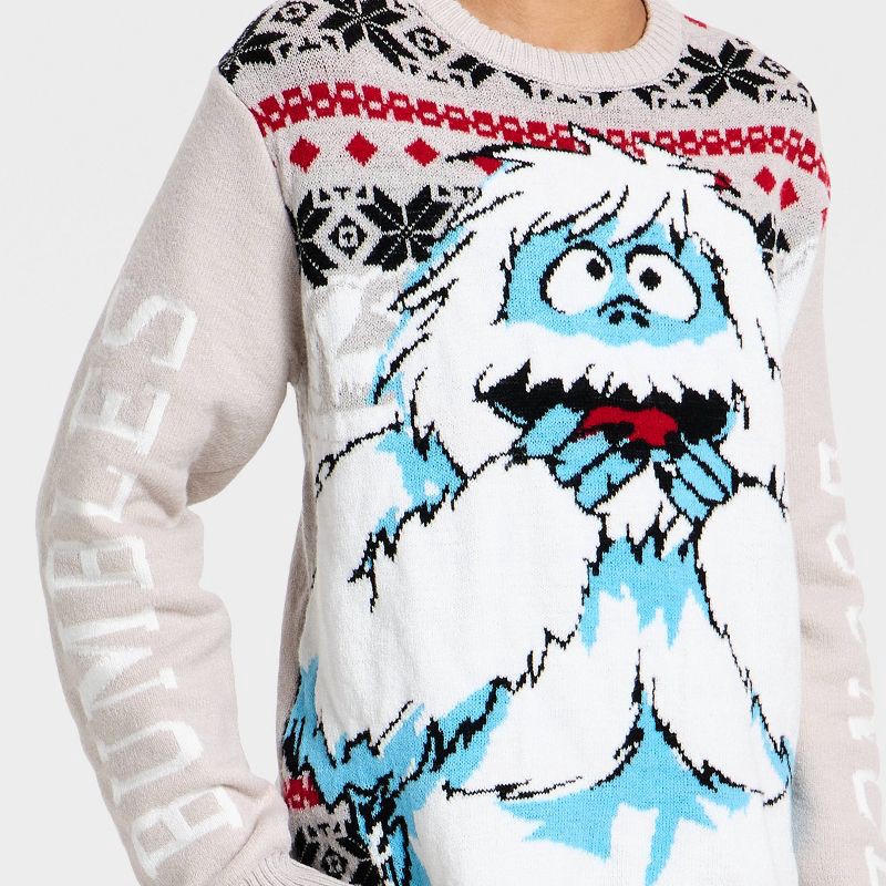 slide 2 of 4, DreamWorks Boys' Bumble the Abominable Snowman Holiday Knit Sweater - Gray S, 1 ct