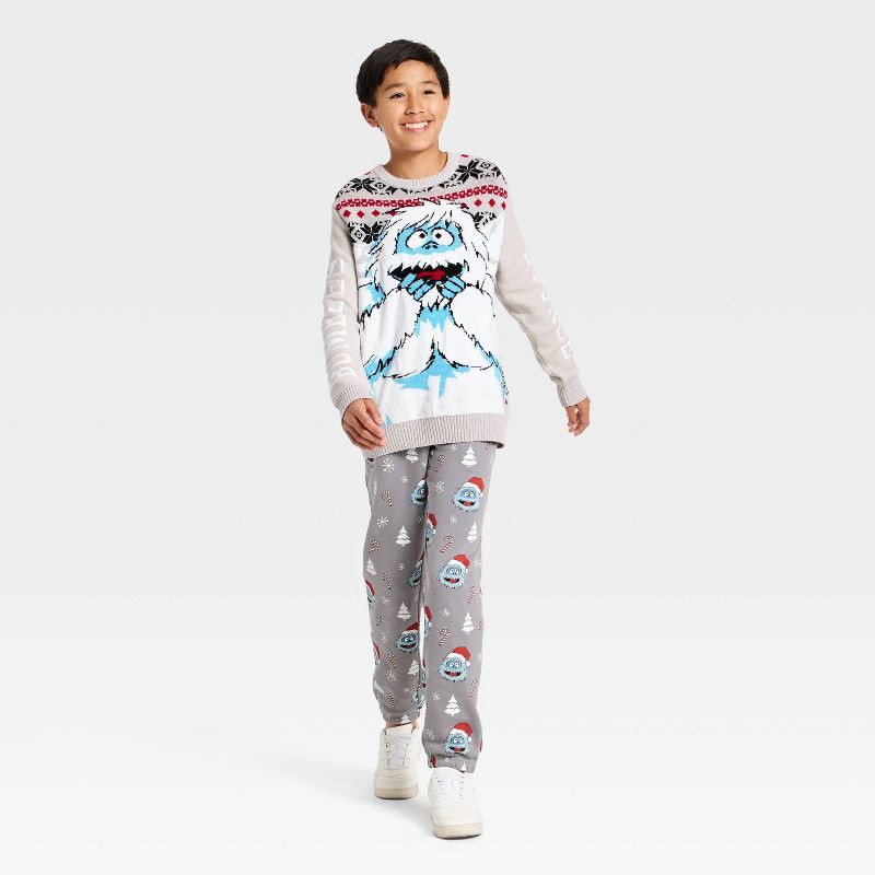 slide 4 of 4, DreamWorks Boys' Bumble the Abominable Snowman Holiday Knit Sweater - Gray M, 1 ct