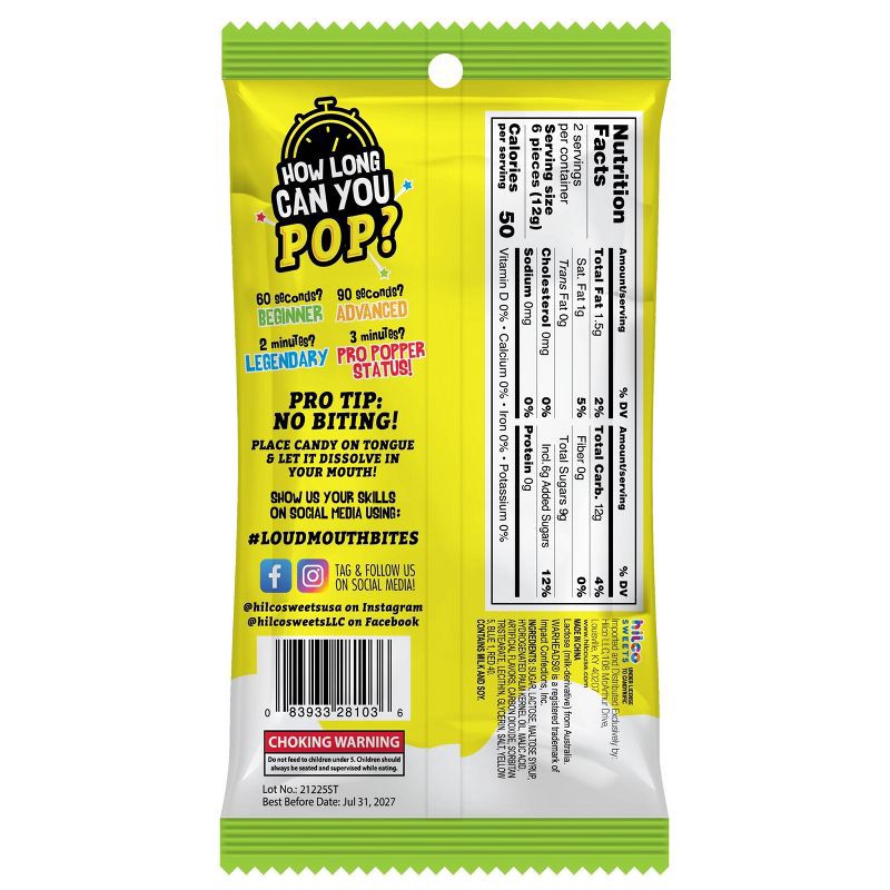 slide 2 of 3, WARHEADS XM Loud Mouth Christmas Candies Peg Bag - 0.84oz/4pk, 0.84 oz, 4 ct