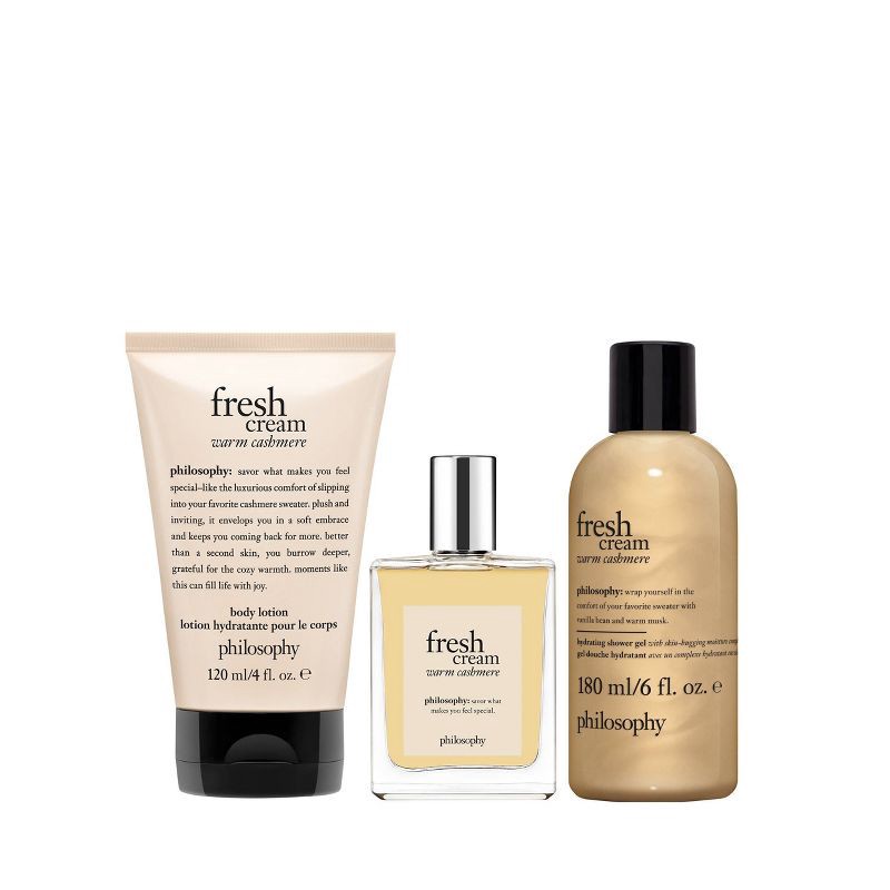 slide 2 of 2, philosophy Fresh Cream Warm Cashmere Set - 3 ct - Ulta Beauty, 3 ct