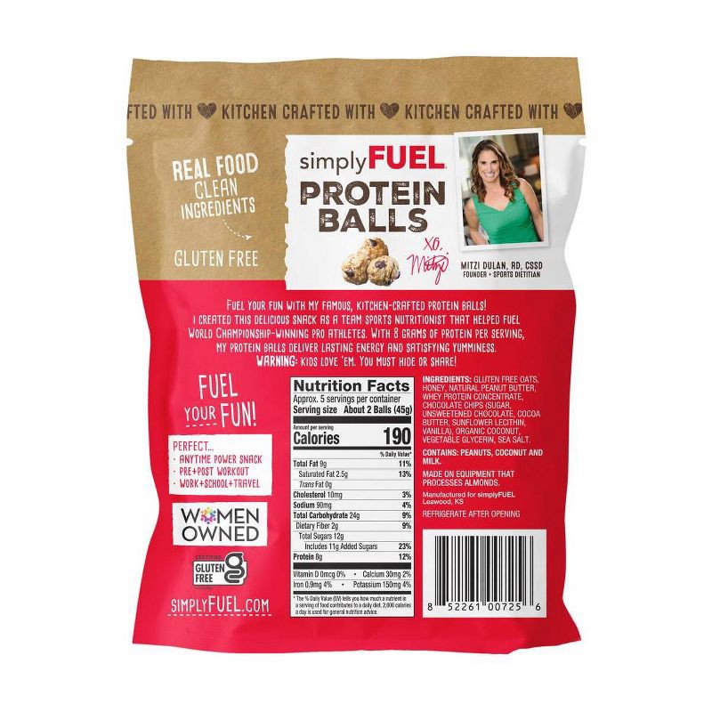 slide 2 of 5, simplyFUEL Chocolate Coconut Peanut Butter Whey Protein Balls - 8g Protein - 8oz/10ct, 8 gram, 8 oz, 10 ct