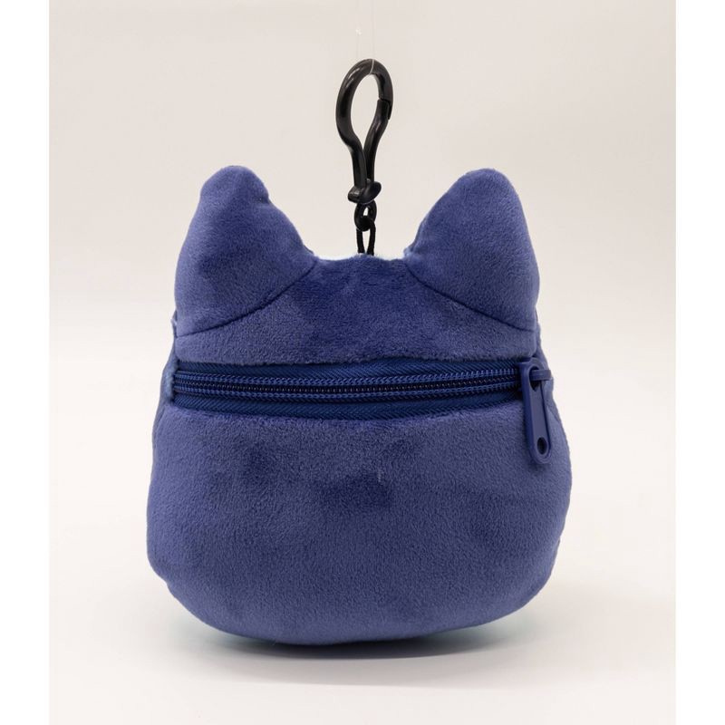 slide 3 of 5, Bluey Face Plush Keychain - Blue, 1 ct