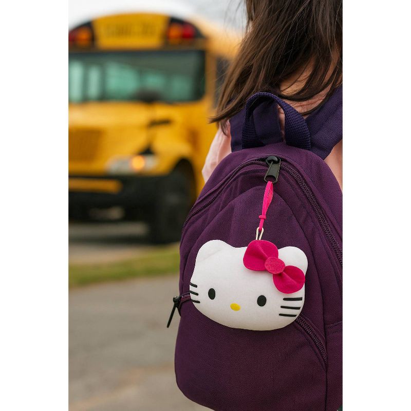 slide 4 of 5, Hello Kitty Face Plush Keychain - Pink, 1 ct