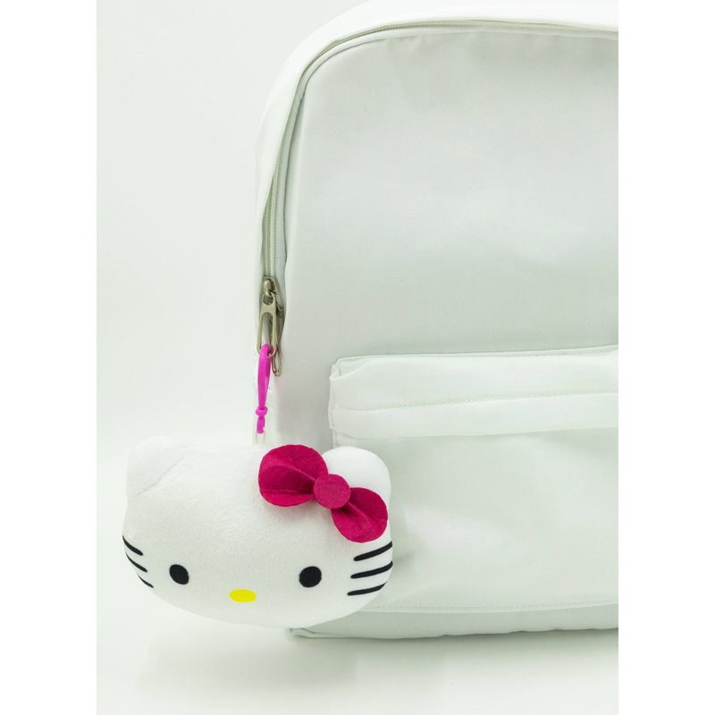 slide 5 of 5, Hello Kitty Face Plush Keychain - Pink, 1 ct