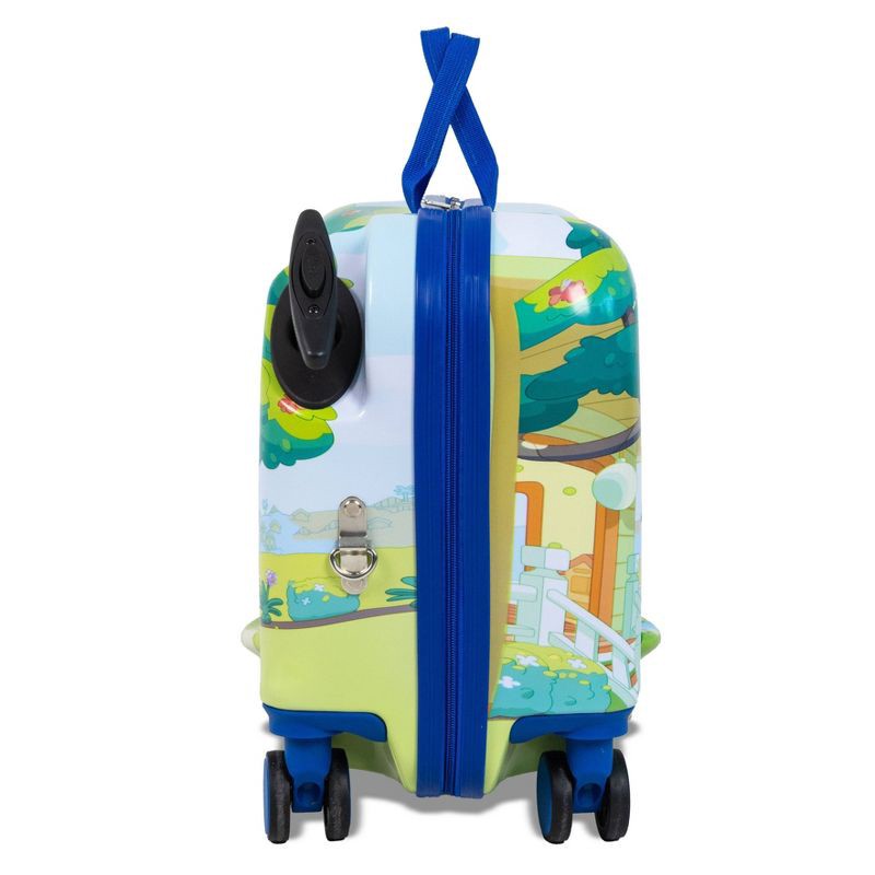 slide 3 of 8, Bluey Checked Hardside Ride on Luggage - Bluey, 1 ct