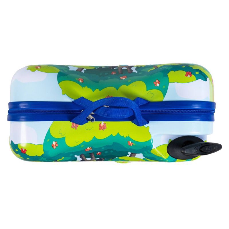 slide 4 of 8, Bluey Checked Hardside Ride on Luggage - Bluey, 1 ct