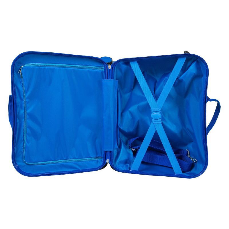 slide 6 of 8, Bluey Checked Hardside Ride on Luggage - Bluey, 1 ct