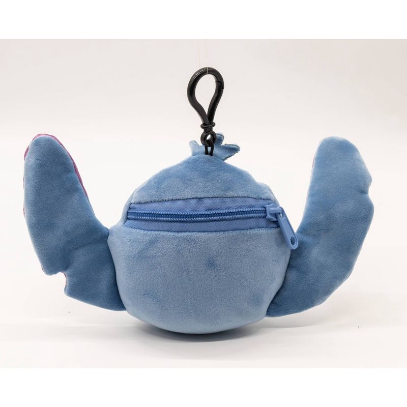 slide 3 of 5, Disney Stitch Face Plush Keychain - Blue, 1 ct