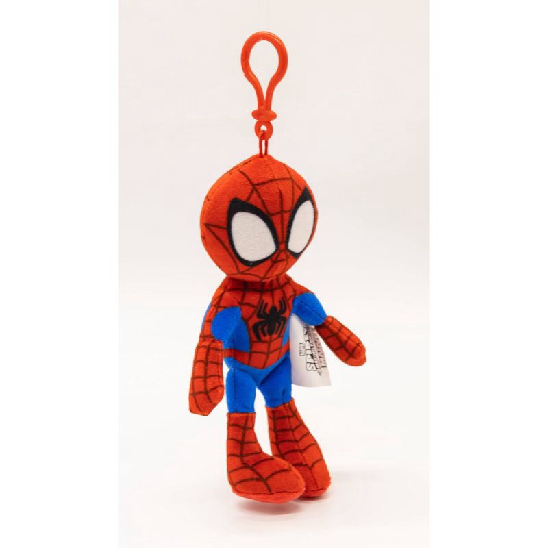 slide 2 of 5, Spider-Man Full Body Plush Keychain - Red, 1 ct