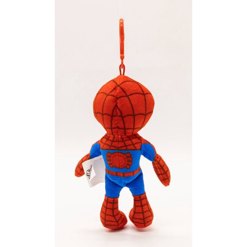 slide 3 of 5, Spider-Man Full Body Plush Keychain - Red, 1 ct