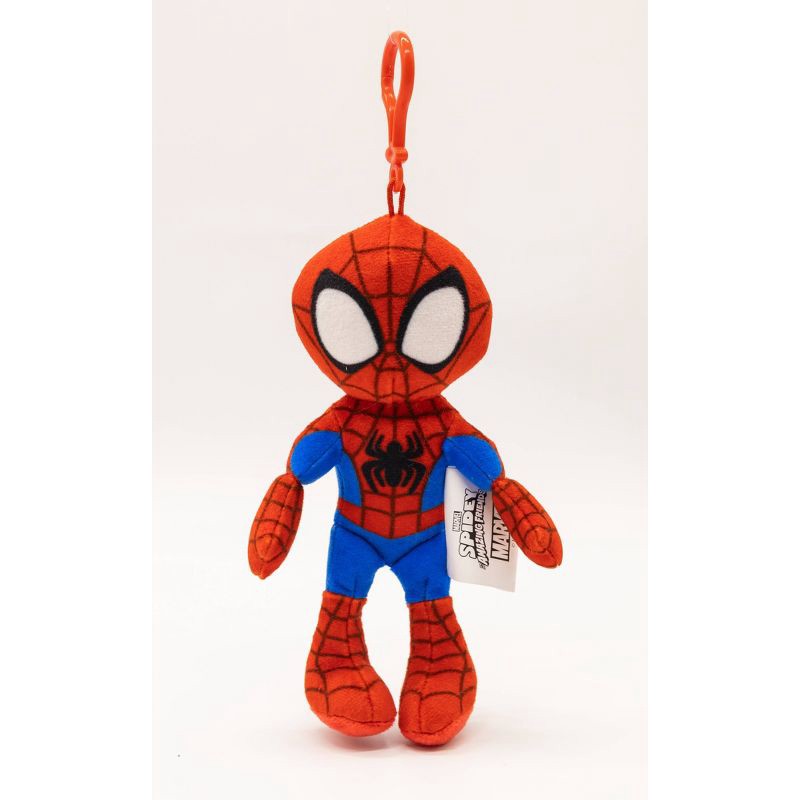 slide 1 of 5, Spider-Man Full Body Plush Keychain - Red, 1 ct