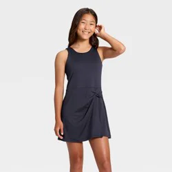 Girls' Active Twist Dress - All In Motion™ Navy Blue XL
