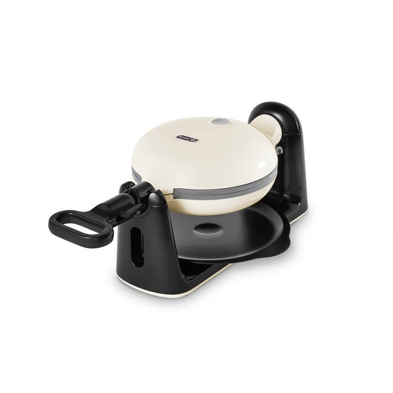 slide 2 of 5, Dash Nonstick Ceramic Flip Belgian Style Waffle Maker Cream, 1 ct