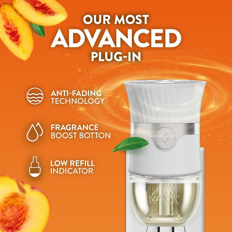 slide 4 of 8, Air Wick Scented Oil Air Fresheners Sweet Peach & Sunshine - 2ct, 2 ct
