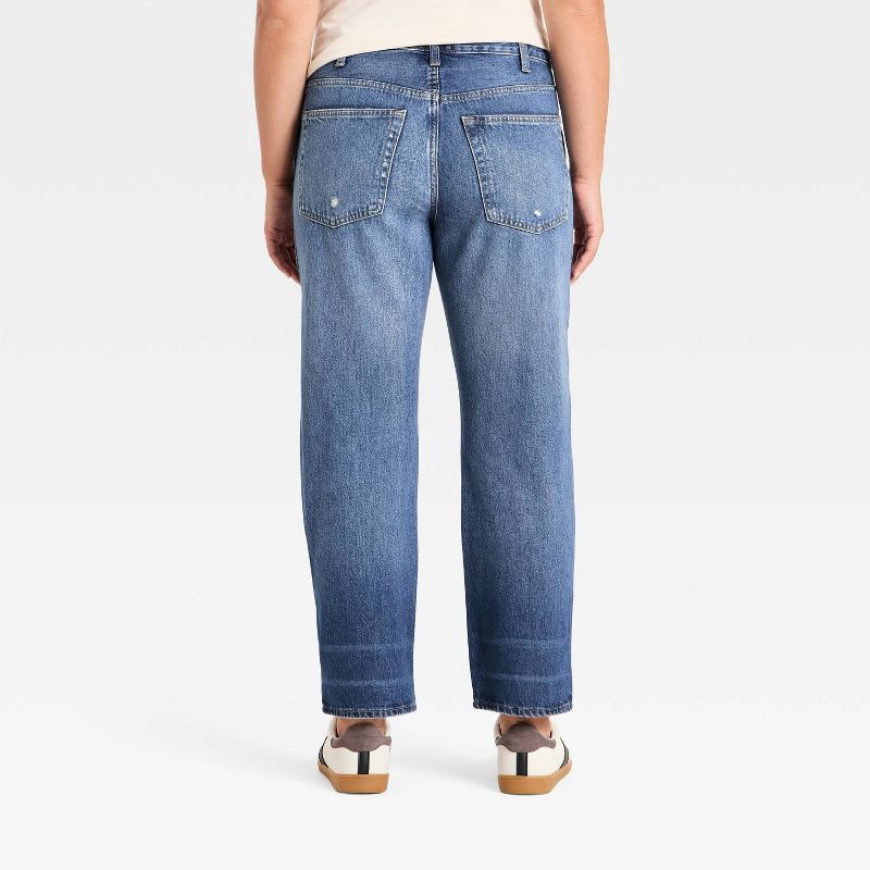 slide 5 of 5, Women's Mid-Rise Boyfriend Jeans - Universal Thread™ Vintage Medium Destroy 2, 1 ct