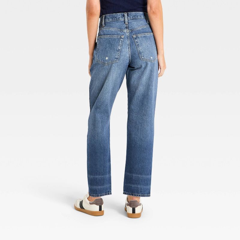 slide 2 of 5, Women's Mid-Rise Boyfriend Jeans - Universal Thread™ Vintage Medium Destroy 14, 1 ct