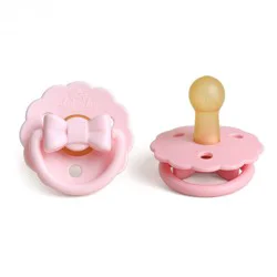 Itzy Ritzy Rubber Pacifiers 0-6m - Bows - 2pk: BPA-Free